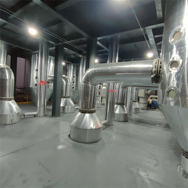 陜西某焦化濃鹽水提鹽項(xiàng)目蒸發(fā)器設(shè)備安裝現(xiàn)場(chǎng)